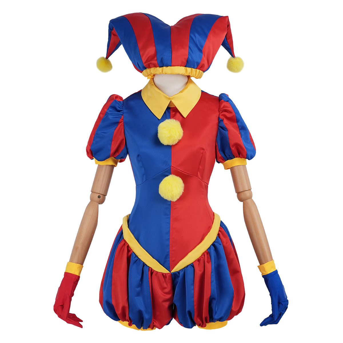 HOLOUN Circus Anime Pomni XDDCC Cosplay Costume Party Convention Halloween Christmas Upgraded Jumpsuit Clown Hat Gloves