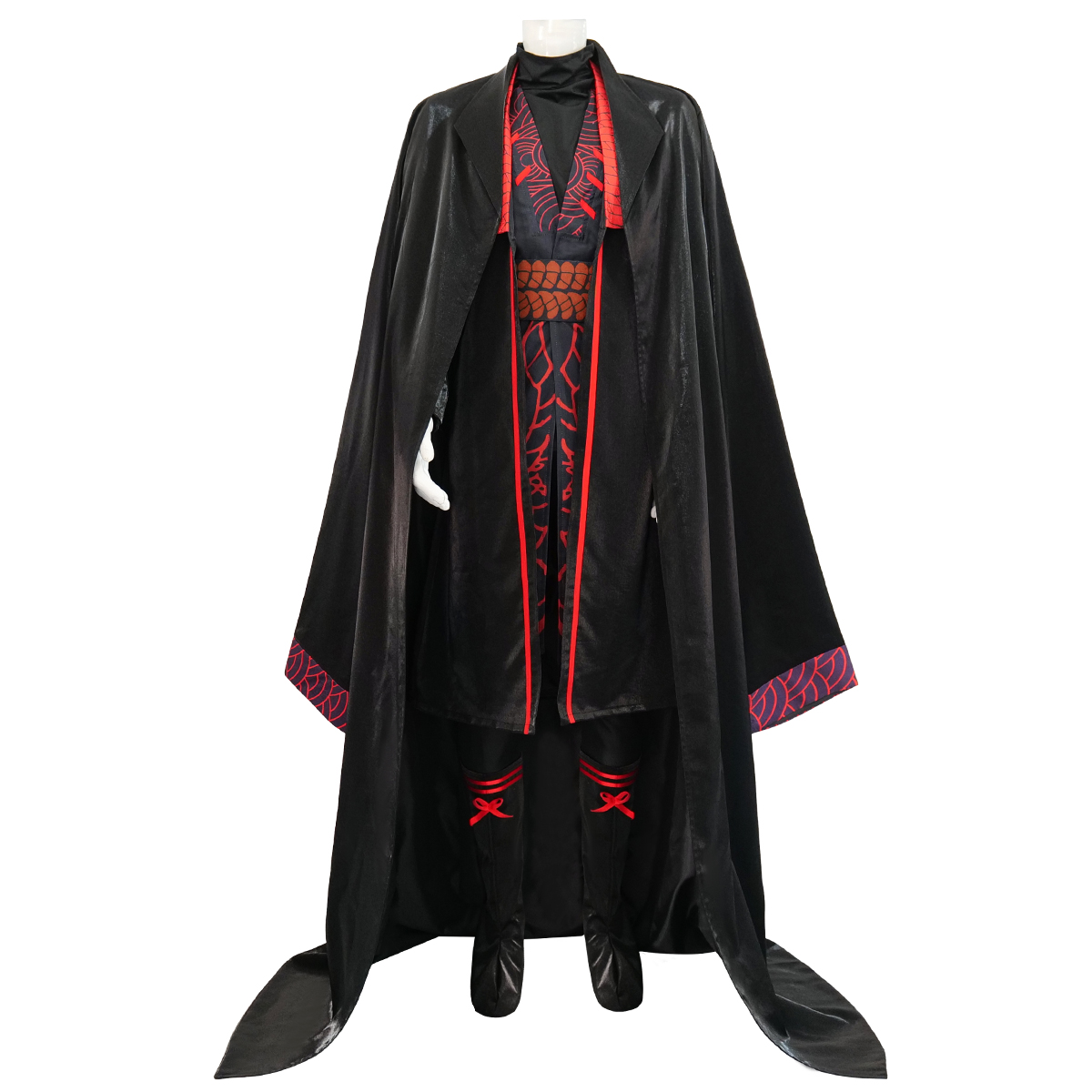 HOLOUN Jia Qiu Game Limbus Company Cosplay Costume Halloween Christmas Convention Party Gift Black Red Cape Pants