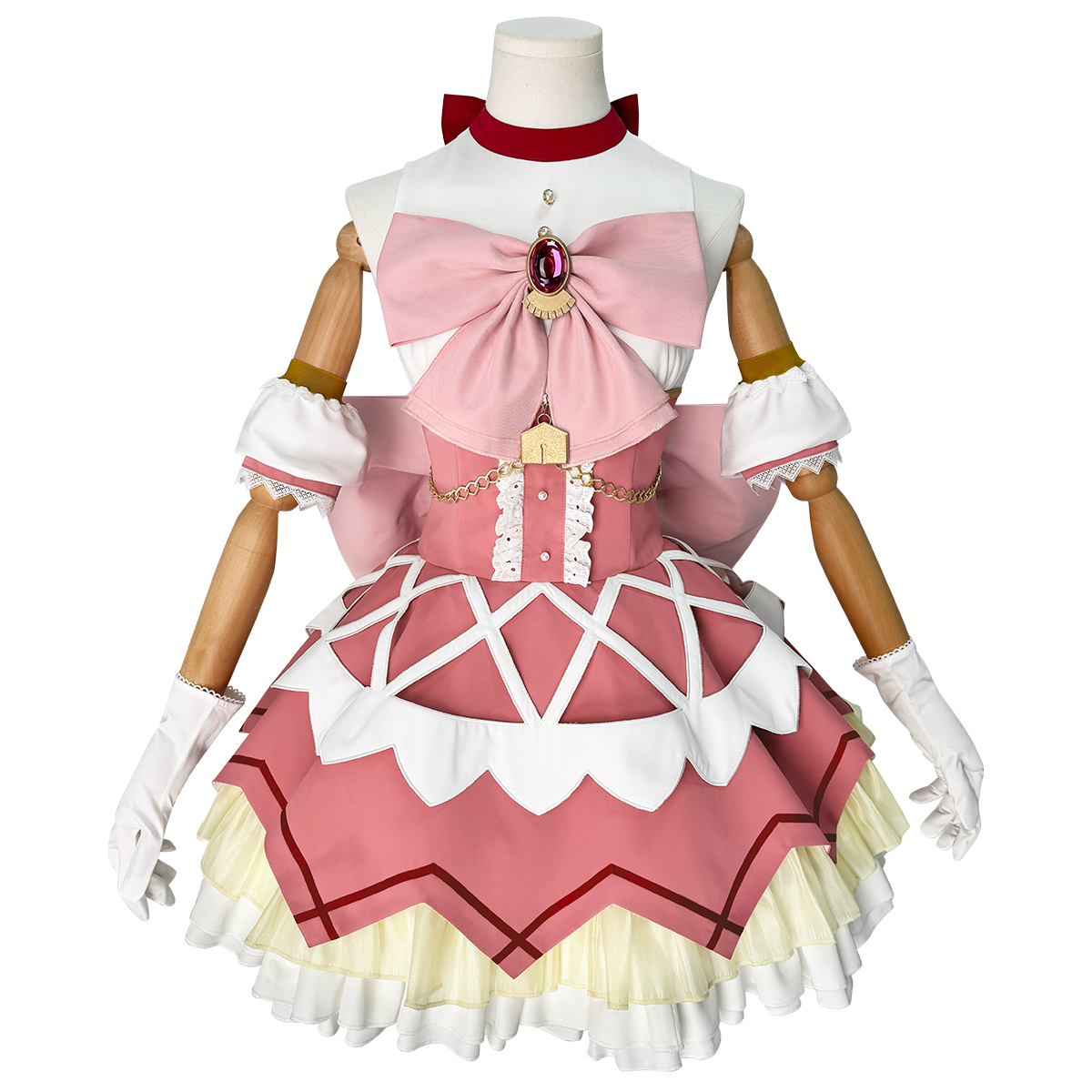 HOLOUN Kaname Madoka Anime Puella Magi Madoka Magica Cosplay Costume Halloween Christmas Gift Convention Battle Dress