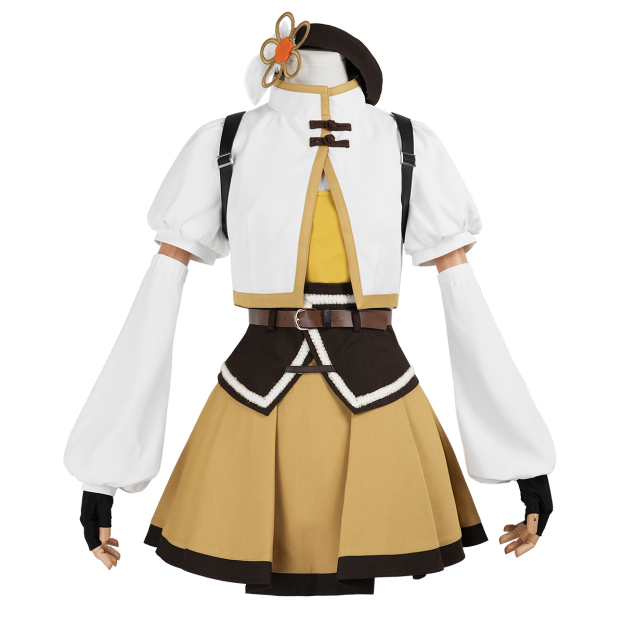 Pre-sale HOLOUN Mami Tomoe Anime Puella Magi Madoka Magica Cosplay Costume Halloween Christmas Party Convention Coat Top Skirt Hat