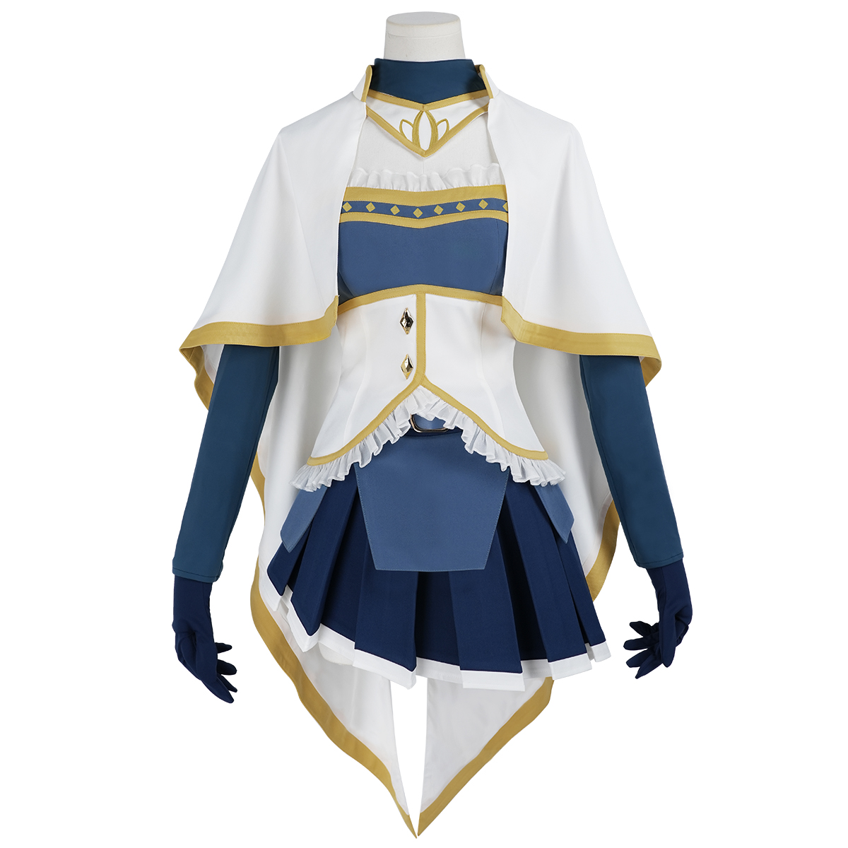 Pre-sale HOLOUN Sayaka Miki Anime Puella Magi Madoka Magica Cosplay Costume Halloween Christmas Party Convention Top Skirt Shawl Collar
