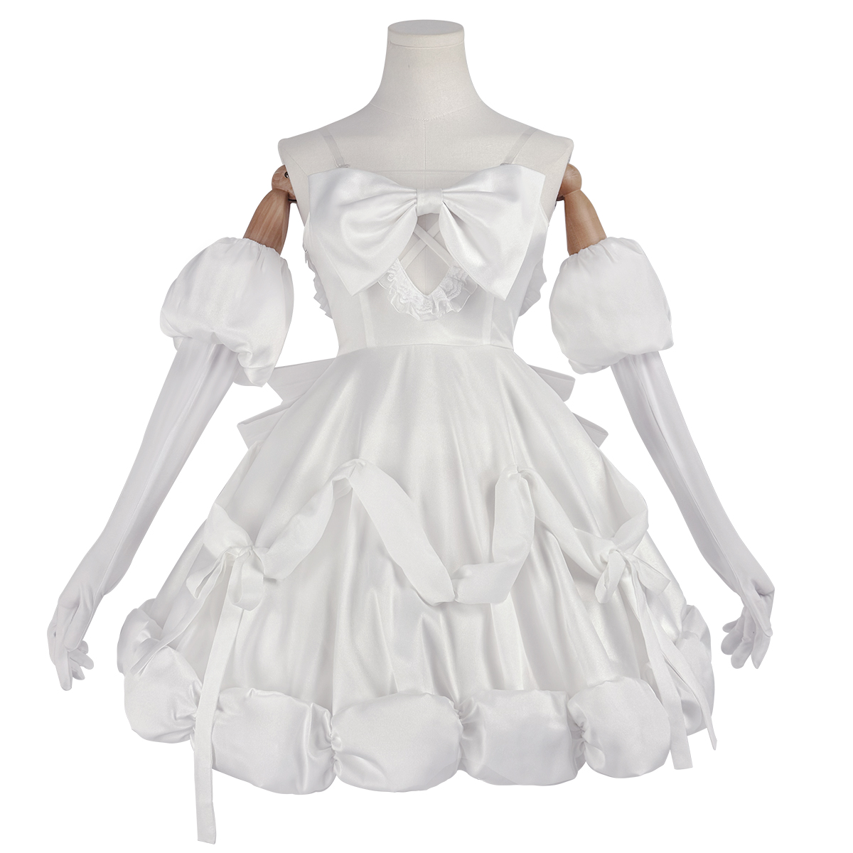 Pre-sale HOLOUN Sua Anime ALNST Cosplay Costume Halloween Christmas Party Convention Idol White Dress