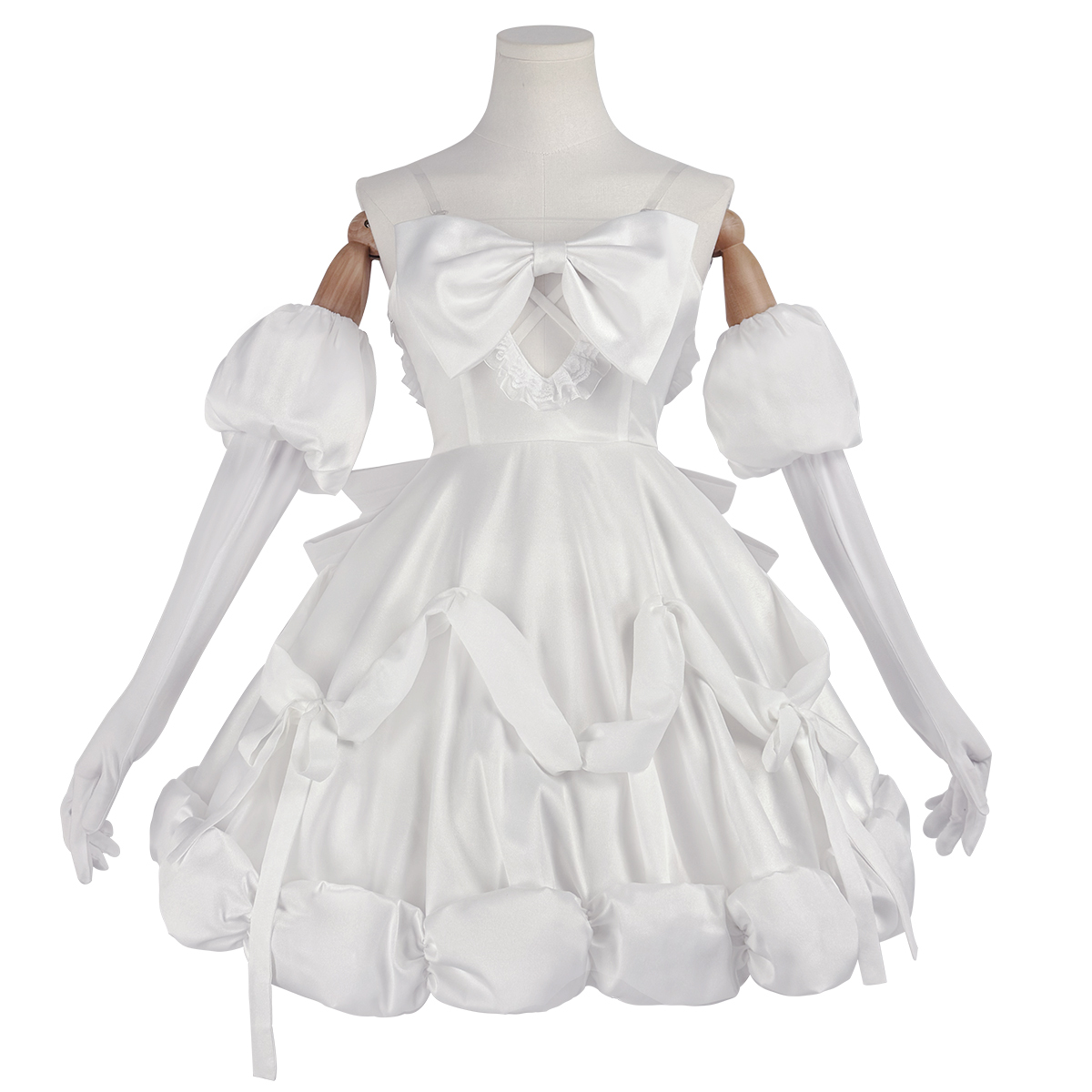 Pre-sale HOLOUN Sua Anime ALNST Cosplay Costume Halloween Christmas Party Convention Idol White Dress