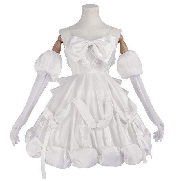 Pre-sale HOLOUN Sua Anime ALNST Cosplay Costume Halloween Christmas Party Convention Idol White Dress
