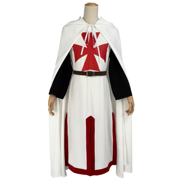 Pre-sale HOLOUN Medieval Knights Templar Cosplay Costume Halloween Convention Christmas Cape Top Belt