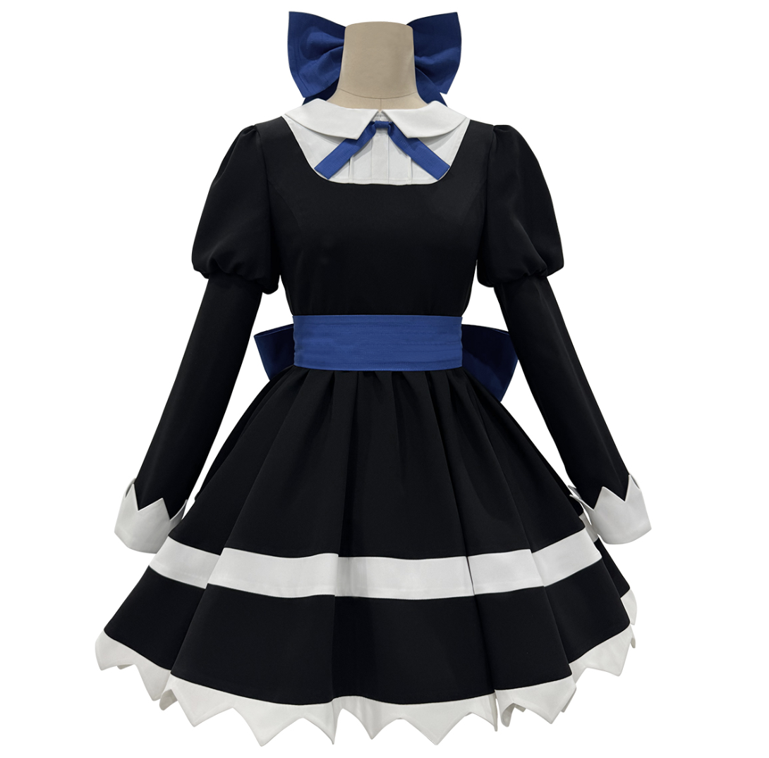 HOLOUN Stocking Panty Anime Stocking Anarchy Cosplay Costume Dress Stockings Bowknot Headdress Cos Convention