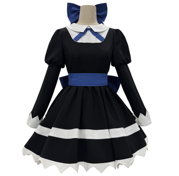 HOLOUN Stocking Panty Anime Stocking Anarchy Cosplay Costume Dress Stockings Bowknot Headdress Cos Convention