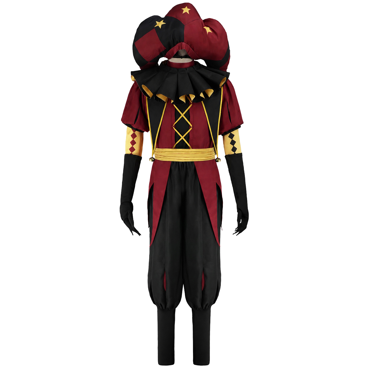 HOLOUN The Freak Circus Anime Pierrot Cosplay Costume Coat Top Pants Belt Clown Collar Clown Hat Convention Halloween Christmas