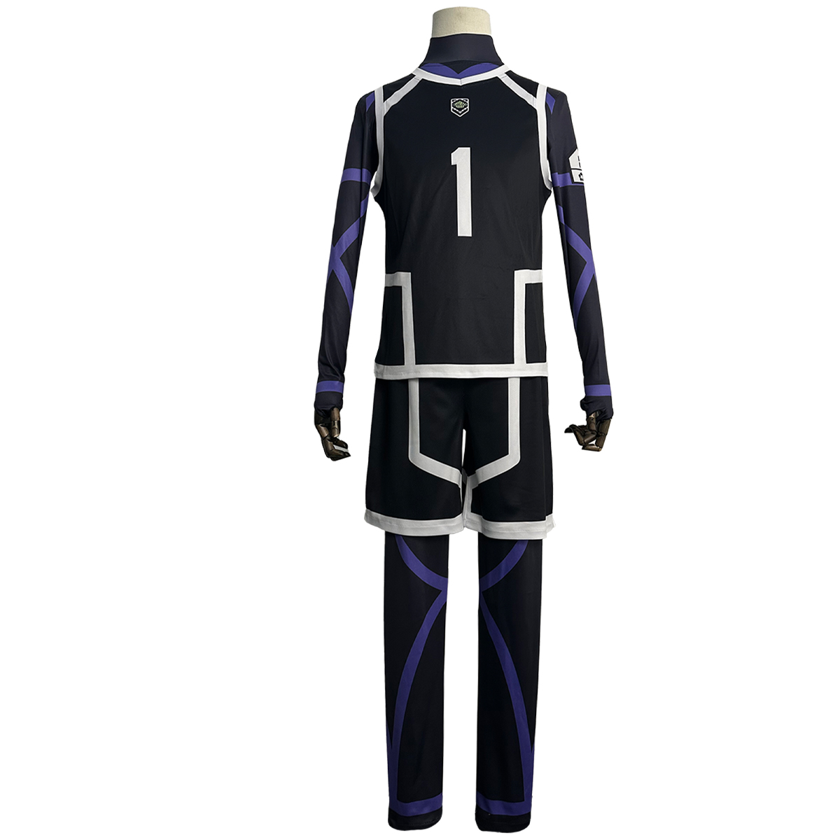 HOLOUN Anime Rin Itoshi Cosplay Costume Wig NO.1 Training Jerseys 4PCS Football Uniform Daily Wear Cos Gift