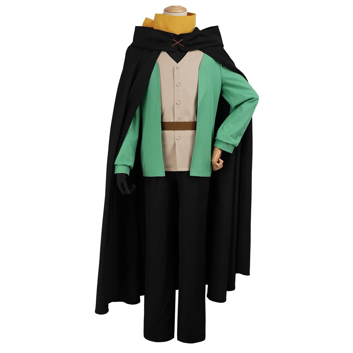 HOLOUN Anime Natsuki Subaru Cosplay Costume Black Cloak Vest T-shirt Pants Scarf Glove