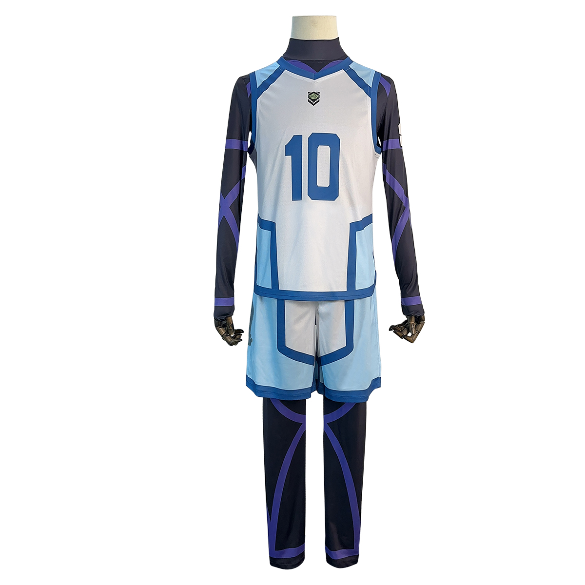 HOLOUN Anime Reo Mikage Cosplay Costume Wig NO.10 Training Jerseys 4PCS Football Uniform Daily Wear Cos Gift