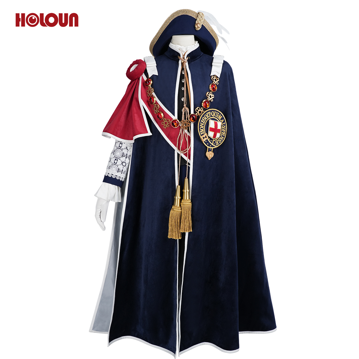 Pre-sale HOLOUN Ciel Phantomhive Anime Investiture Ceremony Cosplay Costume Convention Halloween Christmas Embroidery Cloak Coat