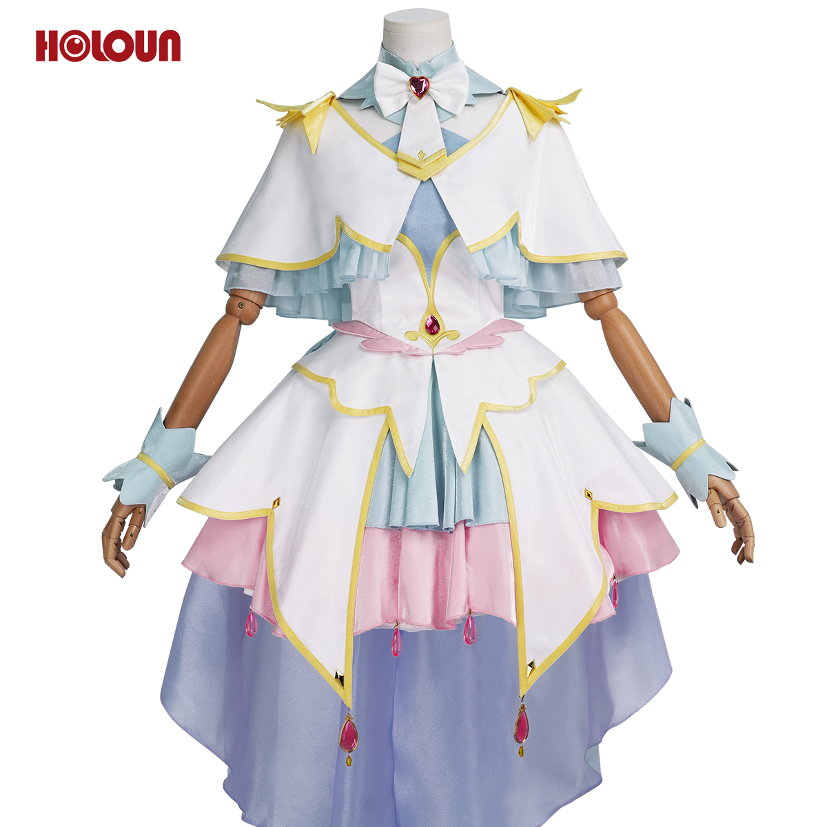 Pre-sale HOLOUN Luluka Moria Cure Arcana Cosplay Costume Tantei Precure! Anime Embroidery Dress Convention Halloween Christmas Party