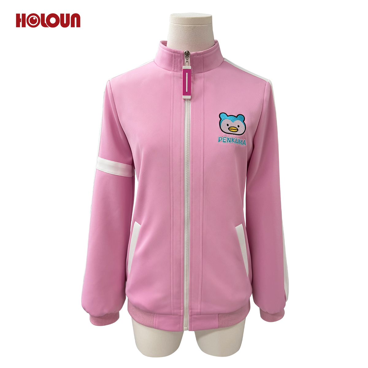 Pre-sale HOLOUN Yuitsuka Inori Anime Cosplay Costume Pink Embroidered Tracksuit Convention Halloween Christmas Daily Wear