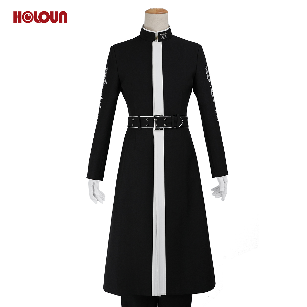HOLOUN Tokyo Anime Rindo Ran Haitani Cosplay Costume Upgraded Embroidered Coat Pants Gloves Belt Convention Halloween Christmas Party