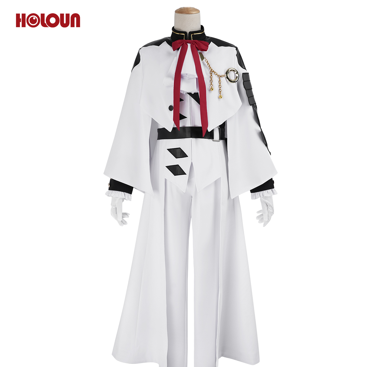 HOLOUN Seraph Of The End Anime Ferid Bathory Cosplay Costume Faux Leather Coat Pants Gloves Convention Halloween Christmas
