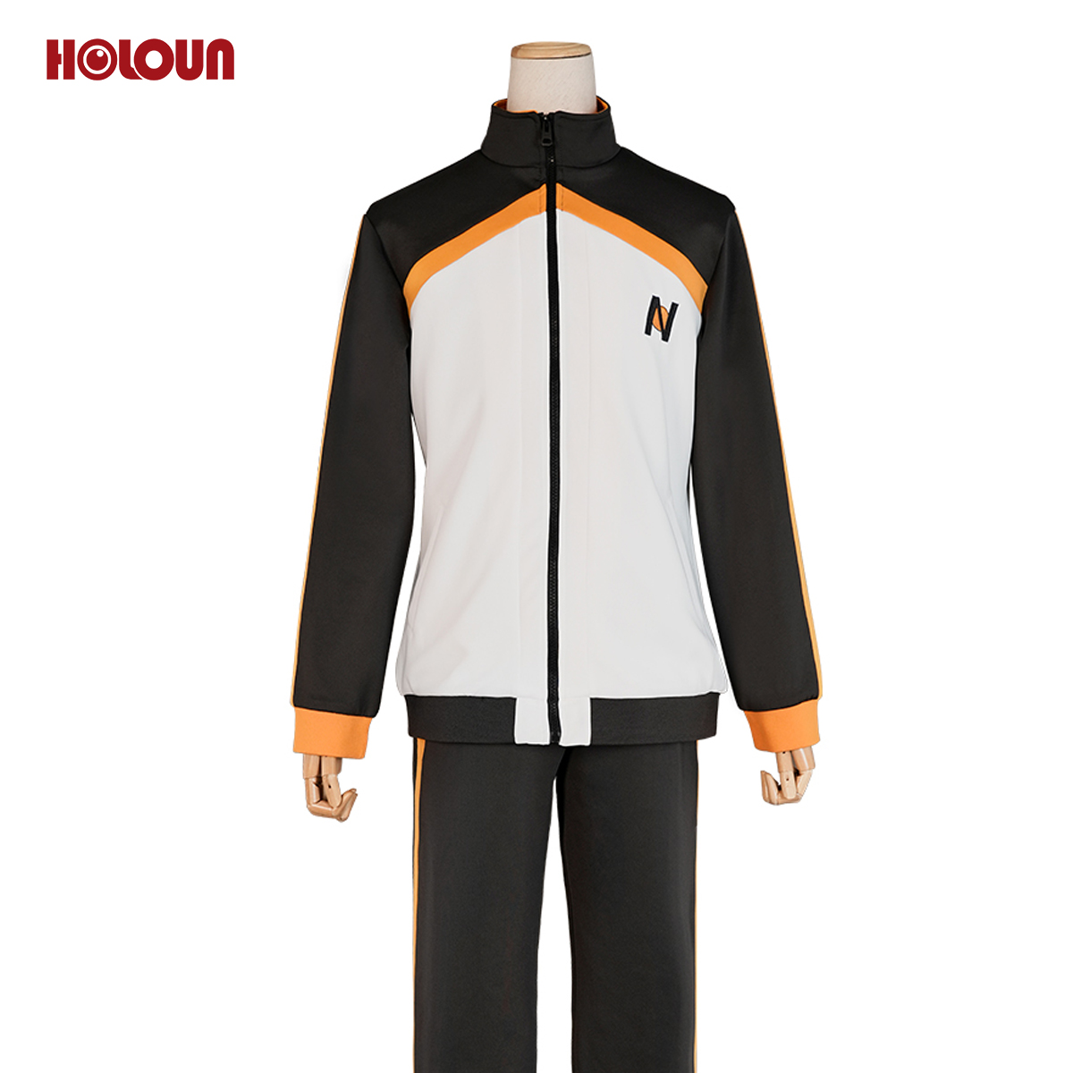 HOLOUN Anime Natsuki Subaru Cosplay Costume Embroidery Full Zip Tracksuit Elastic Pants