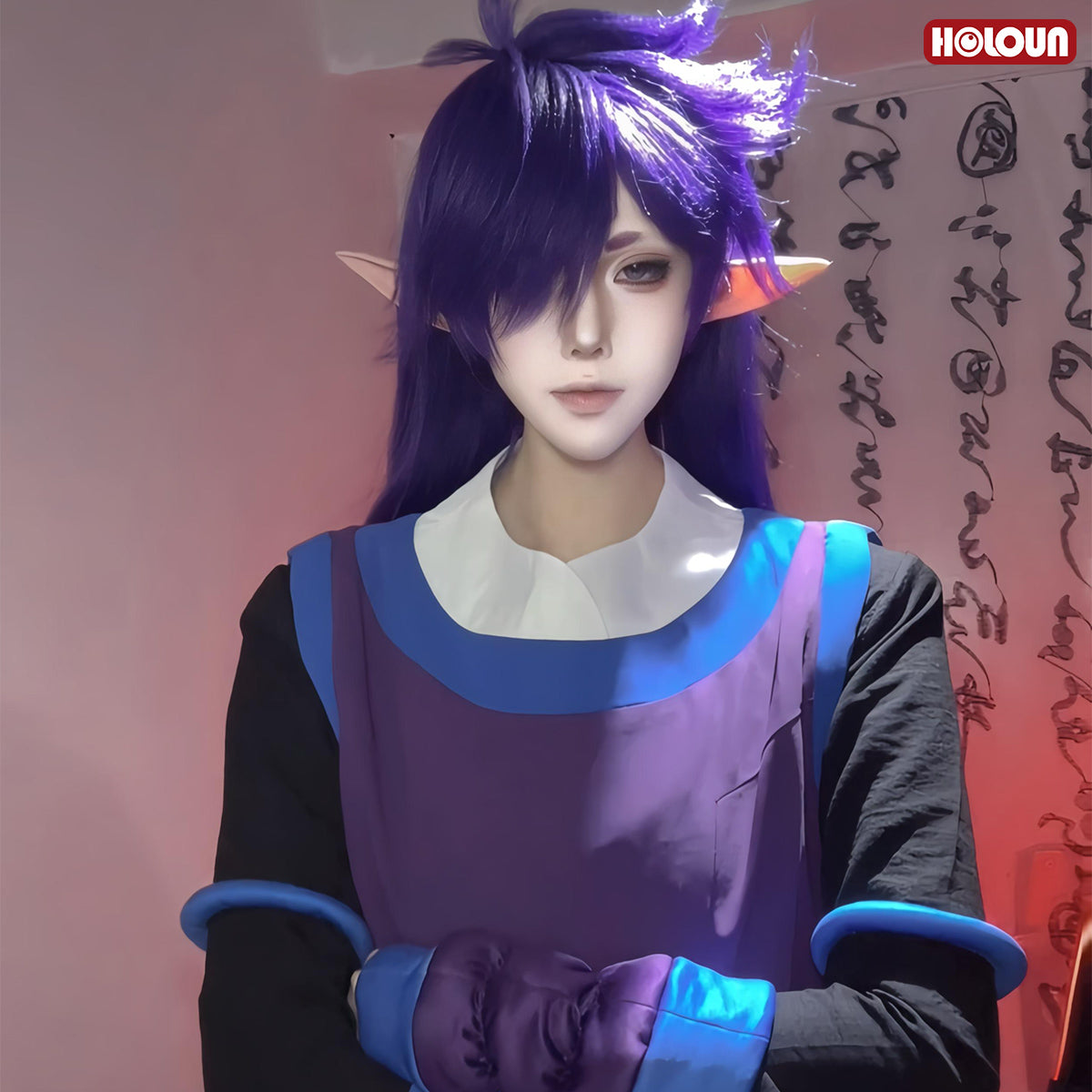 HOLOUN Xiao Hei Anime Fengxi Cosplay Costume Top T-shirt Pants Animation Convention Halloween Christmas