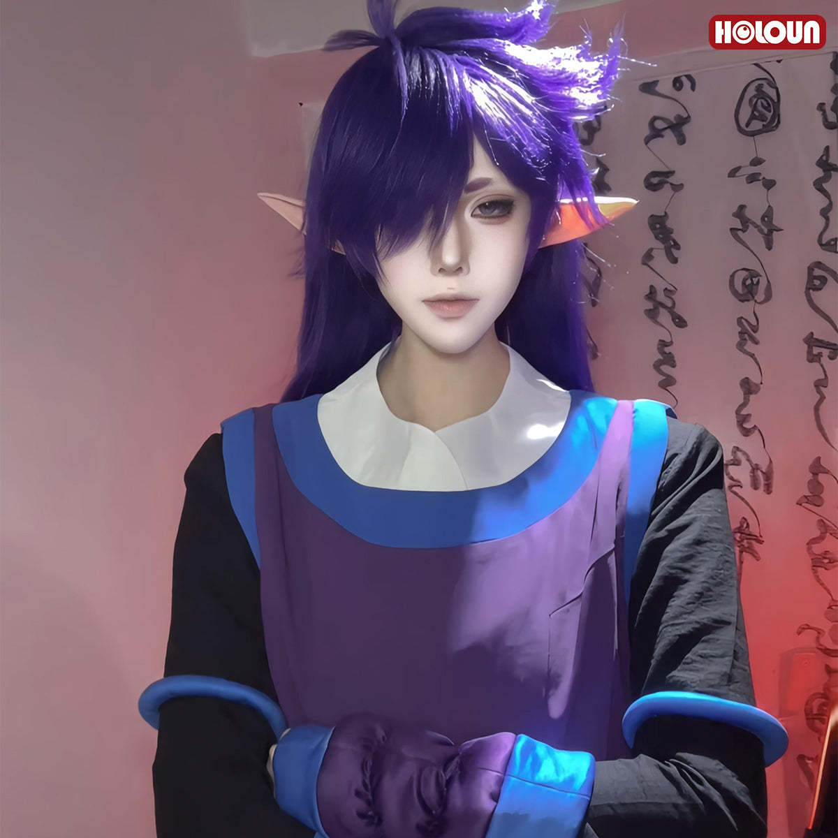 HOLOUN Xiao Hei Anime Fengxi Cosplay Costume Top T-shirt Pants Animation Convention Halloween Christmas