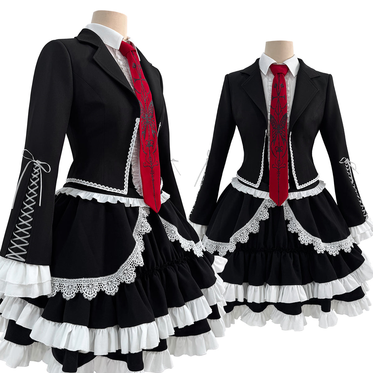 HOLOUN Danganronpa Game Trigger Happy Havoc Celestia Ludenberg Cosplay Costume Yasuhiro Taeko Suit Shirt Skirt Tie Cos Daily