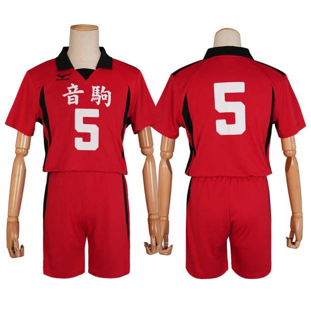 HOLOUN Haiky Anime Kozumekenma NO.5 Cosplay Costume Jersey Wig Nekoma High School Uniform Volleyball Club