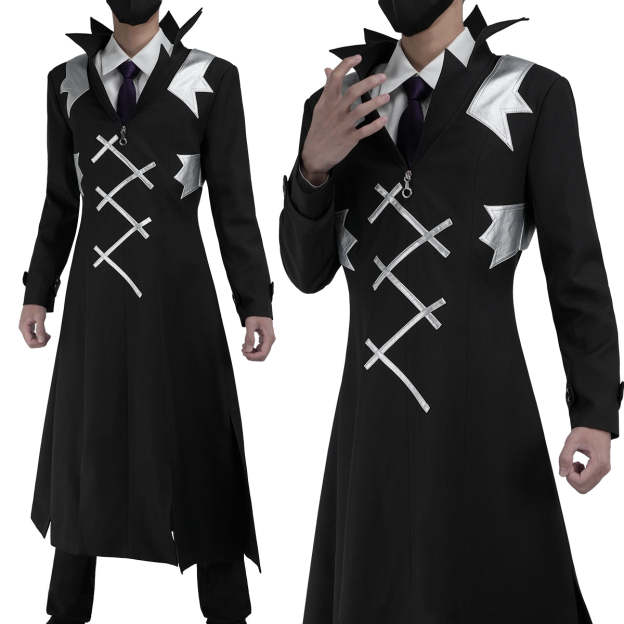 HOLOUN STONE Anime Dr. Xeno Houston Wingfield Cosplay Costume Coat Shirt Pants Tie Convention Halloween Christmas Gift