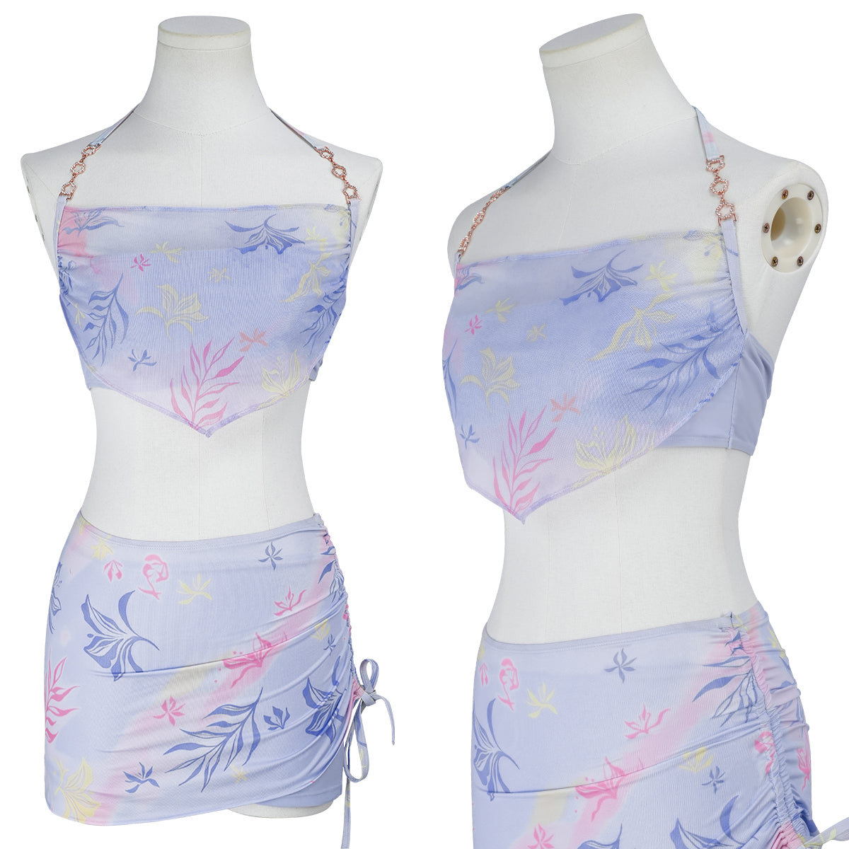 Pre-sale HOLOUN Love and Deepspace Game Rippling Blossoms Swimsuit Set Cosplay Costume Daily Wear Convention Halloween