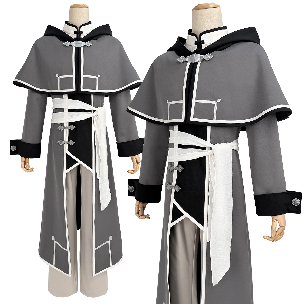 Pre-sale HOLOUN Rudeus Greyrat Anime Mushoku Tensei Cosplay Costume Gray Mage Robe Halloween Christmas Convention Coat Shawl Shirt