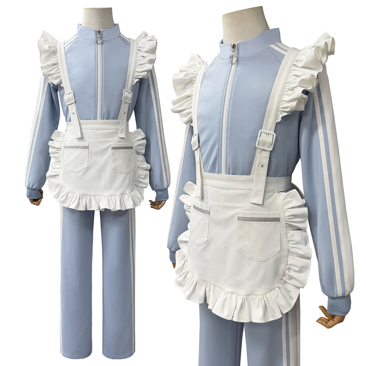 HOLOUN Himeru Kohaku Cosplay Costume Ensemble Stars Game Jersey Maid Set Halloween Christmas Convention Daily Wear Party Outfit