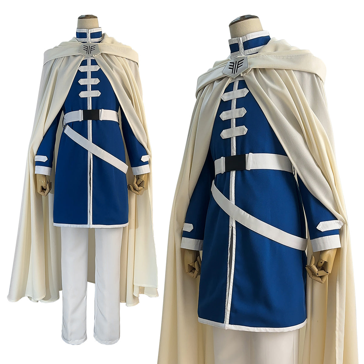 HOLOUN Frieren Beyond Journey's End Anime Himmel Cosplay Costume Wig Shawl Cloak Coat Pants Rose Net Synthetic Halloween Christmas