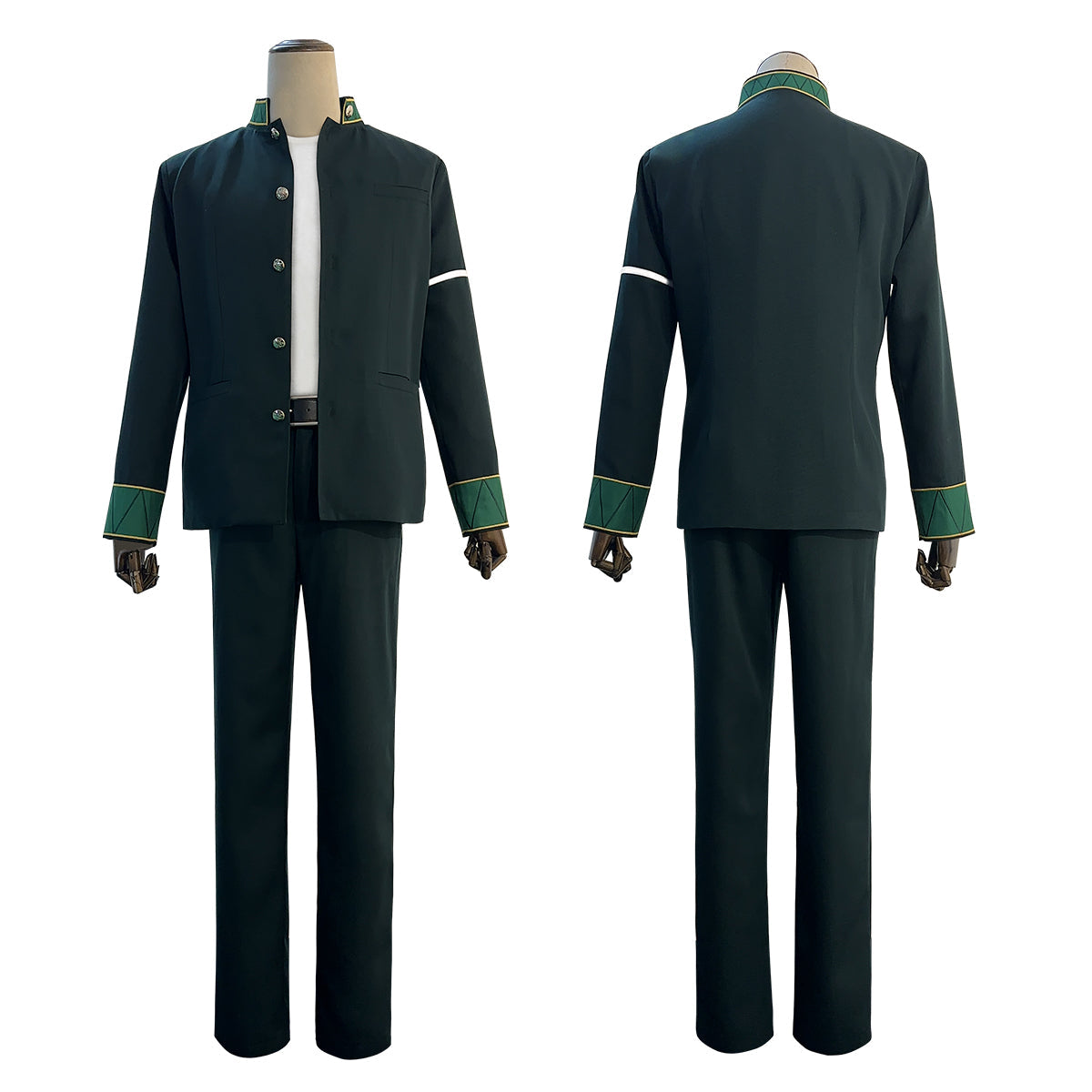 HOLOUN Wind Breaker Anime Haruka Sakura Cosplay Costume Wig School Uniform Jacket Pants White T-shirt