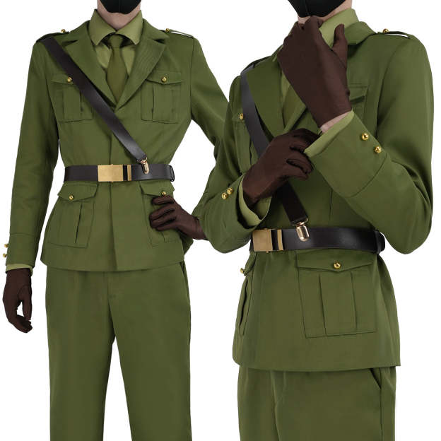 HOLOUN Axis Powers Anime Arthur Kirkland Cosplay Costume Uniform Jacket Pants Shirt Cos Convention Halloween Christmas