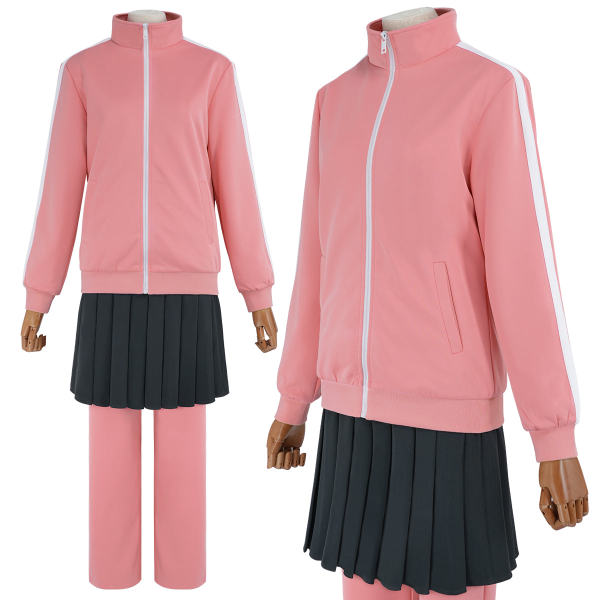 HOLOUN Bocchi The Rock Anime Gotoh Hitori Cosplay Costume Pink Tracksuit JK Skirt Pants T-shirt School Uniform Daily Wear