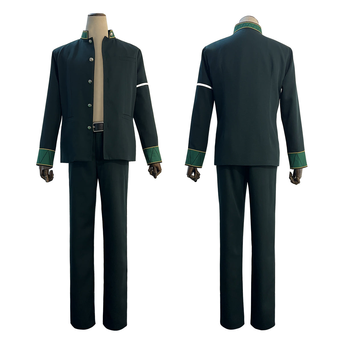 HOLOUN Wind Breaker Anime Haruka Sakura Cosplay Costume Wig School Uniform Jacket Pants White T-shirt