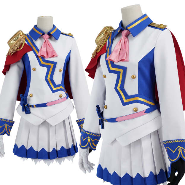 HOLOUN Derby Game Tokai Teio Cosplay Costume Halloween Convention Christmas Red Shawl JK Skirt Gloves Gift