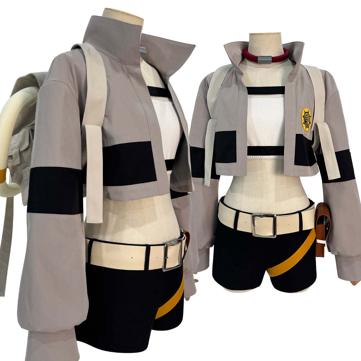 HOLOUN Gachiakuta Anime Riyo Cosplay Costume Convention Halloween Christmas Embroidery Top Vest Short Backpack Waist Bag