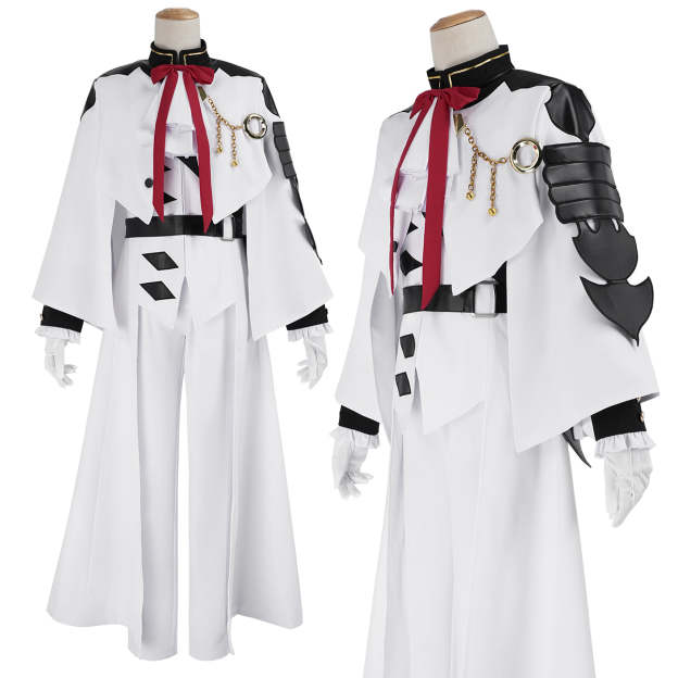 HOLOUN Seraph Of The End Anime Ferid Bathory Cosplay Costume Faux Leather Coat Pants Gloves Convention Halloween Christmas