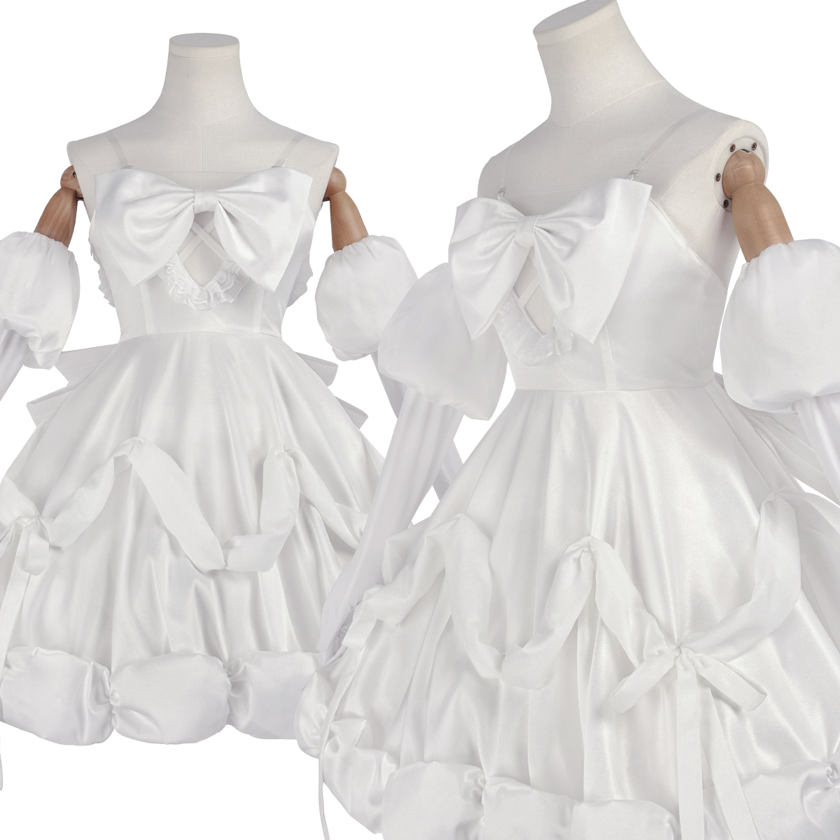 Pre-sale HOLOUN Sua Anime ALNST Cosplay Costume Halloween Christmas Party Convention Idol White Dress