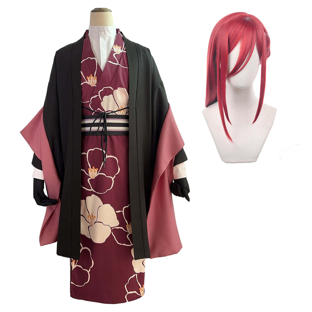 HOLOUN Anime Chigiri Cosplay Costume Wig Kimono Outfit Halloween