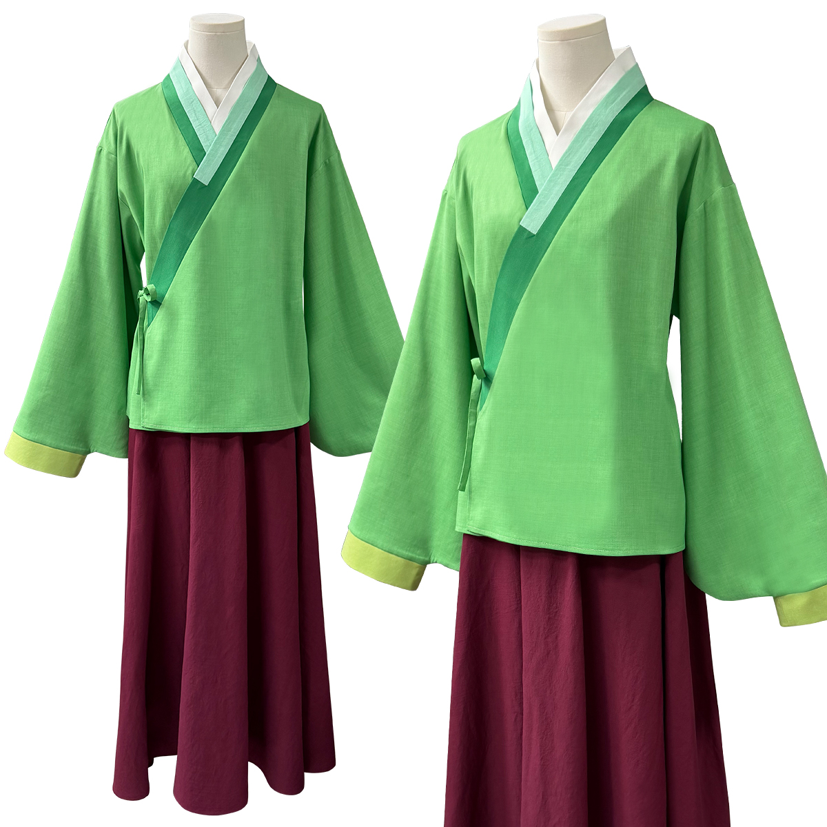 Pre-sale HOLOUN Maomao Latest Version Cosplay Costume Wig The Apothecary Anime Elastic Skirt Green Top Convention Halloween Christmas