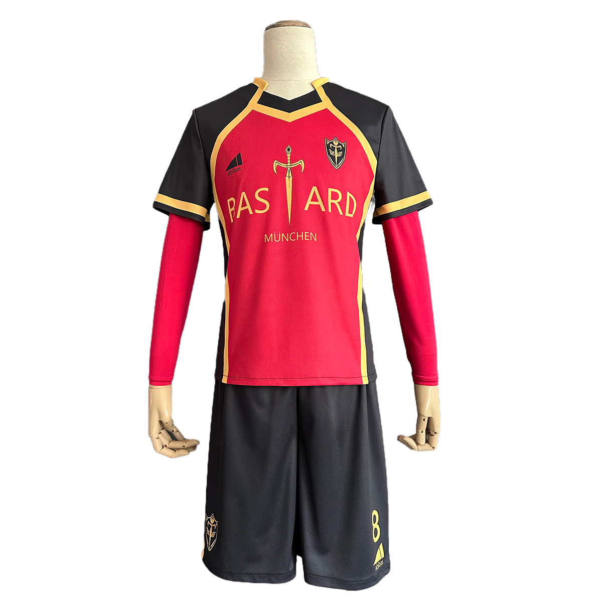 Pre-Sale HOLOUN Ness Kaiser Isagi Anime Cosplay Costume Bastard Munchen Embroidery Football Jersey Uniform Halloween Convention Christmas