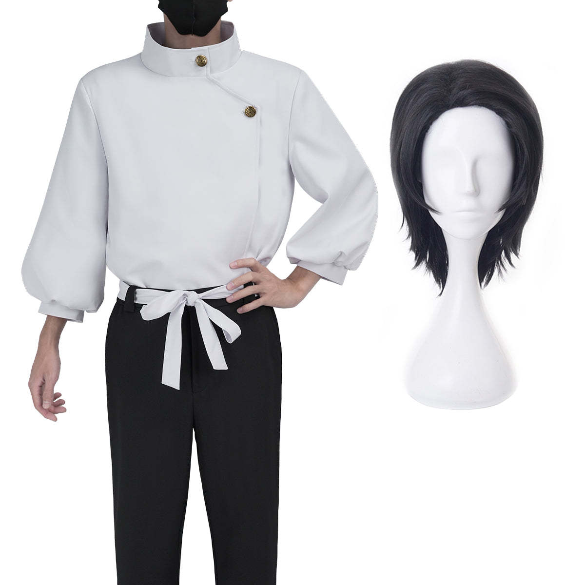 HOLOUN Anime Itadori Yuji  Yuta Okkotsu Cosplay Costume Wig Jacket Pants Upgraded version Halloween Christmas Convention Gift