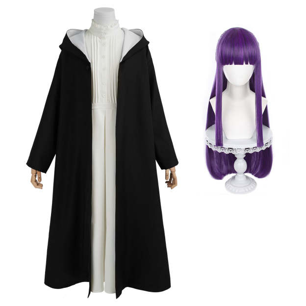 HOLOUN Frieren Beyond Journey's End Anime Fern Cosplay Costume Wig Cloak Coat Dress Christmas Gift