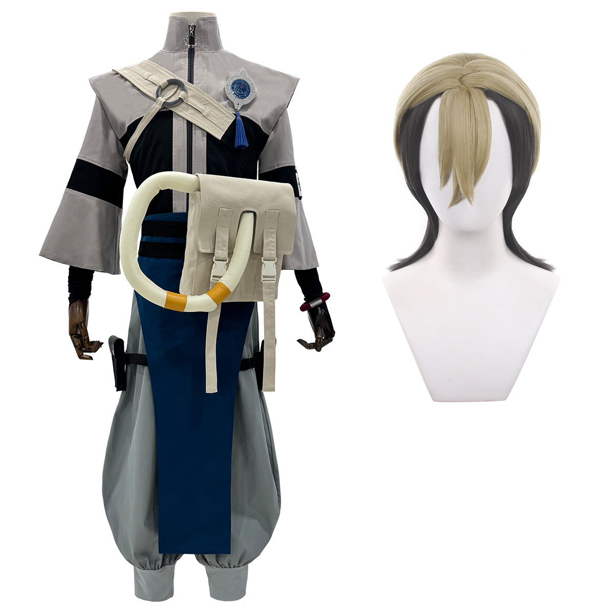 HOLOUN Gachiakuta Anime Zanka Cosplay Costume Wig Convention Halloween Christmas Embroidery Jacket Pants Bag