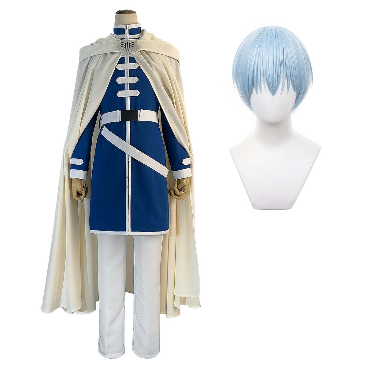 HOLOUN Frieren Beyond Journey's End Anime Himmel Cosplay Costume Wig Shawl Cloak Coat Pants Rose Net Synthetic Halloween Christmas