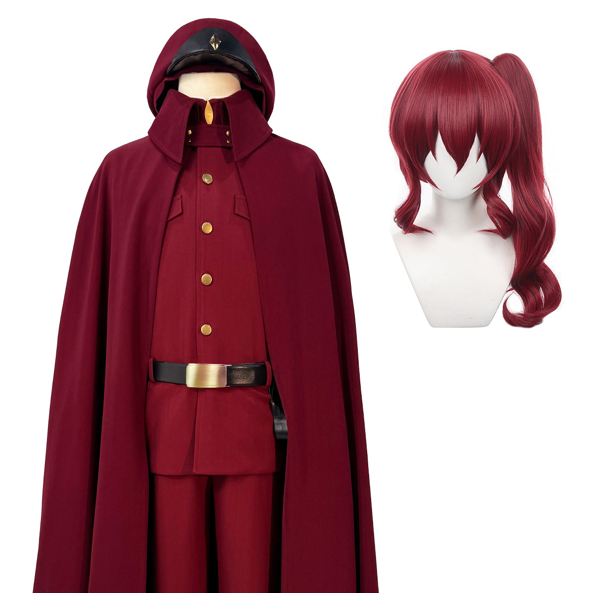HOLOUN Bungo Anime Suehiro Tetchou Okura Teruko Jouno Saigiku Cosplay Costume Wig Oversize Lining Cloak Jacket Pants Halloween
