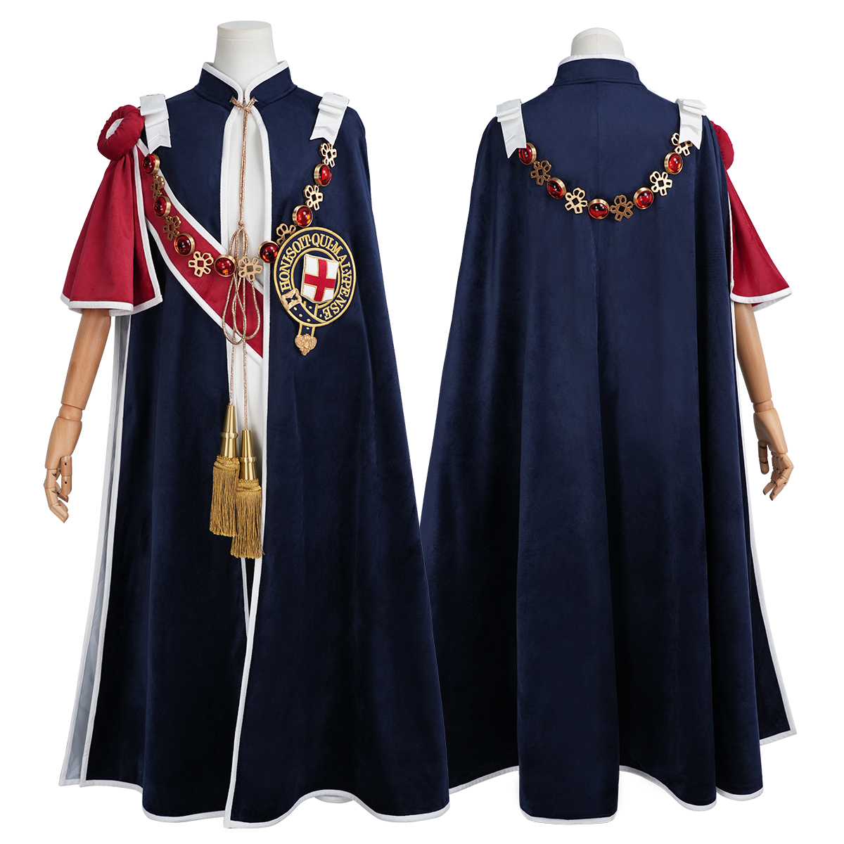 Pre-sale HOLOUN Ciel Phantomhive Anime Investiture Ceremony Cosplay Costume Convention Halloween Christmas Embroidery Cloak Coat