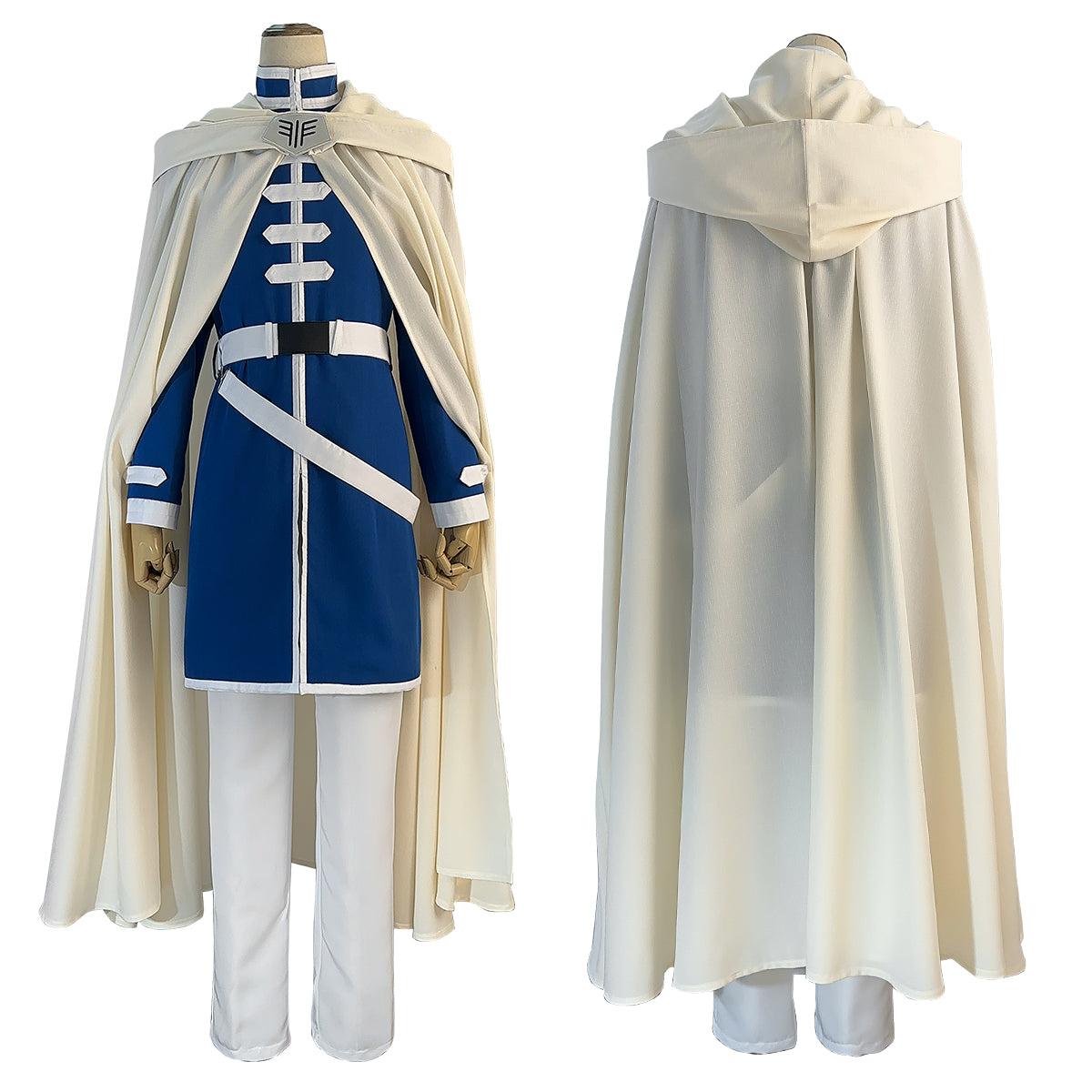 HOLOUN Frieren Beyond Journey's End Anime Himmel Cosplay Costume Wig Shawl Cloak Coat Pants Rose Net Synthetic Halloween Christmas