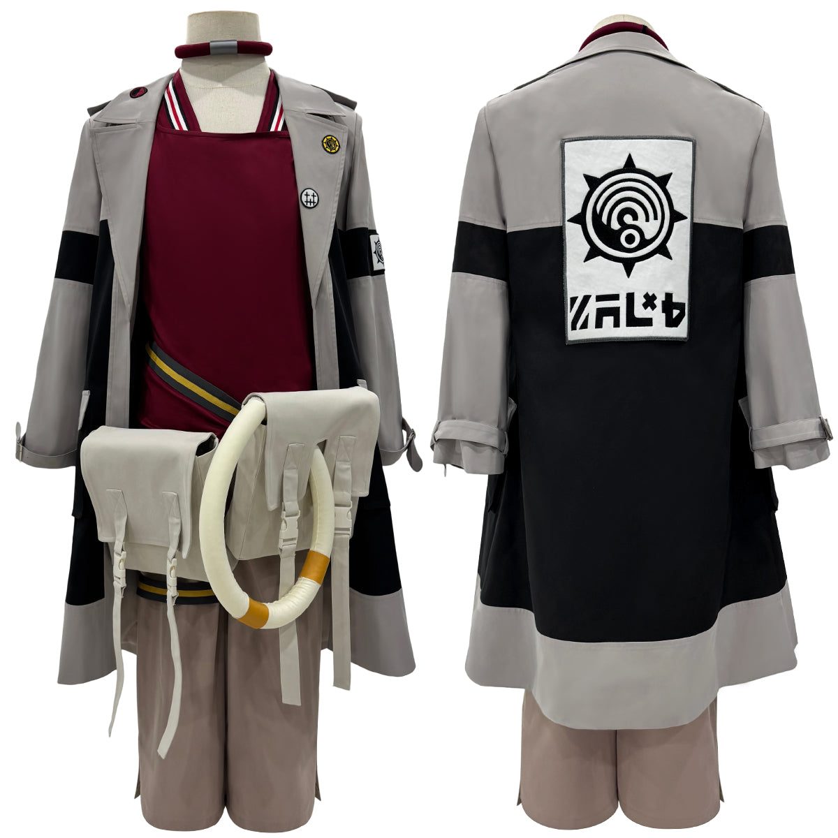 HOLOUN Gachiakuta Anime Enjin Cosplay Costume Wig Embroidery Jacket Pants Bag Convention Halloween Christmas