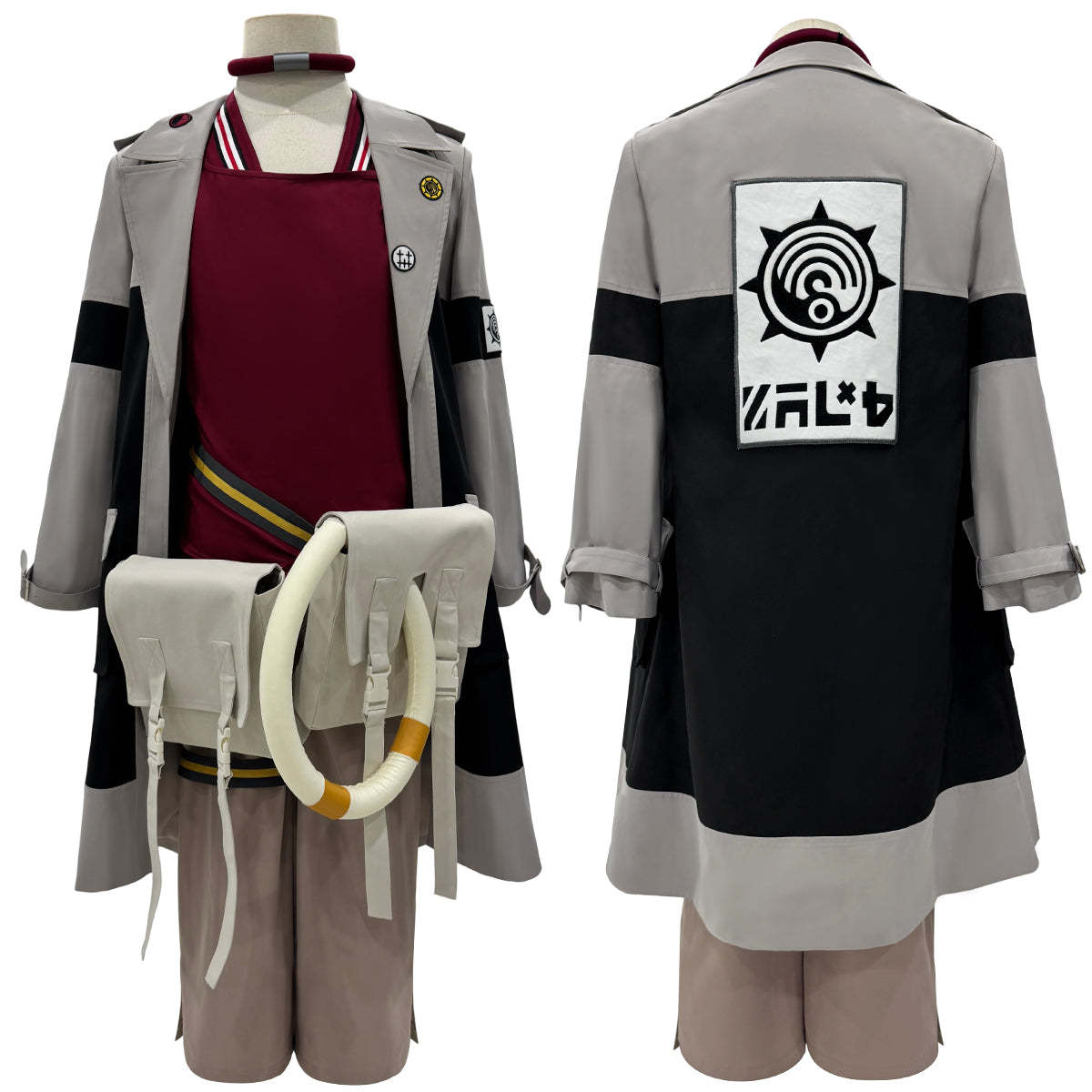 HOLOUN Gachiakuta Anime Enjin Cosplay Costume Wig Embroidery Jacket Pants Bag Convention Halloween Christmas